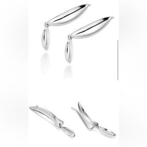 Jenny Bird Silver Climber Earrings. New condition.